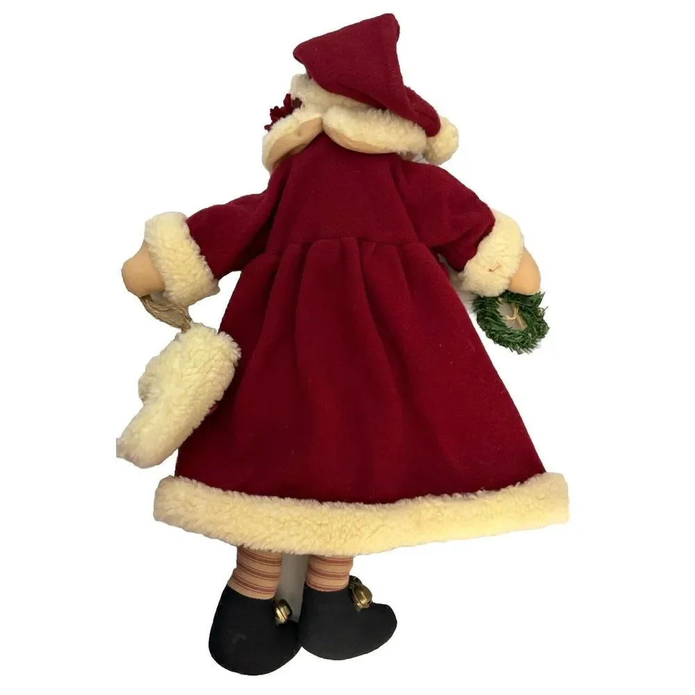 Raggedy Ann Folk Country Santa Clause‎ Suit Christmas Floppy Doll
